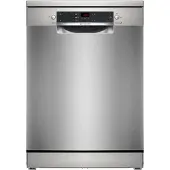 Bosch Serie 2 SMS25GI09F, Freistehend, Standardgröße (60 cm), Edelstahl, Schwarz, Tasten, 1,75 m