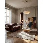 KADIMA DESIGN Wollteppich Boucle | Strapazierfähig, natürlich & pflegeleicht | 200x290cm