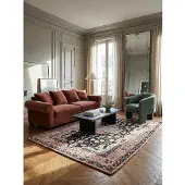 KADIMA DESIGN Teppich aus Wolle handgetuftet mit traditionellem Blumenmuster strapazierfähig | 160x230cm