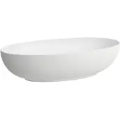 Laufen Il Bagno Alessi Waschtisch-Schale, ohne Überlauf, 70x38cm, inklusive Ablaufventil, H8189777571121, Farbe: Weiß Matt