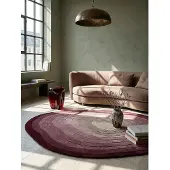 KADIMA DESIGN TEPPICH aus Wolle PARRET in Maulbeere, abstrakt, 200 x 290 cm