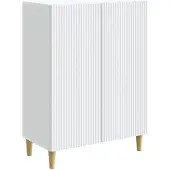 vidaXL Sideboard Weiß 66 x 34,5 x 90 cm Holzwerkstoff