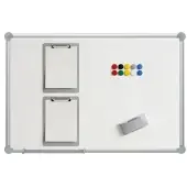 MAUL Whiteboard Komplett-Set »2000 MAULpro« 120 x 90 cm weiß / grau weiß