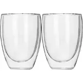 B&S Thermogläser doppelwandig (2 x 350ml) Cappucino Tasse aus Borosilikatglas