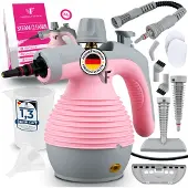 Neighbour's Friend Hand-Dampreiniger – Dampregelung – Inklusive 10 Zubehörteile – 350-ml-Tank – Rosa