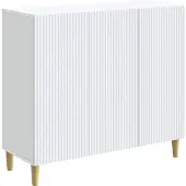 vidaXL Sideboard Weiß 89 x 34,5 x 80 cm Holzwerkstoff