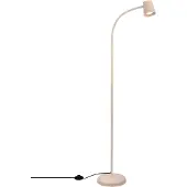 Briloner Stehleuchte, mit Fußschalter, flexibler Lampenkopf, Stehlampe, 127,5 cm, 1x GU10, max. 9W, beige