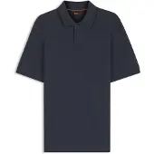 BOSS Regular-Fit Poloshirt aus wabenstrukturiertem Baumwoll-Piqué Grösse XXL