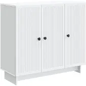 vidaXL Sideboard Weiß 89 x 34,5 x 80 cm Holzwerkstoff