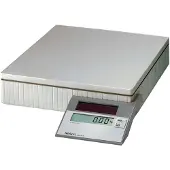 MAUL Paketwaage MAULparcel S, bis 50 kg, Solarbetrieben, Abschaltautomatik, Ein-Tasten-Bedienung, Hold-Funktion, grau