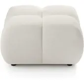 Masseno POLSTERHOCKER DUCA Modern Sitzhocker, Fußhocker Creme