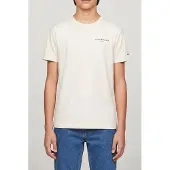 Tommy Hilfiger T-Shirt Mini Corp KS0KS00661 Écru Regular Fit