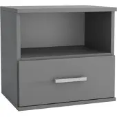 Masseno NACHTTISCH NOCTA 48/50/35 cm Graphitfarben