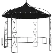 vidaXL Möbel Glamour Pavillon 300 x 290 cm Anthrazit RundHome - Anthrazit