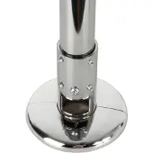 B-Tech BT7822, Decken-/Bodenplatte, Chrom, Stahl, 150 kg, Decke/Boden, 6 mm