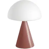 FABAS LUCE Blip 7W LED-Tischleuchte mit Touch-Steuerung und CCT-Technologie 2700K-4000K, Metallrahmen und mundgeblasenem Glas, Farbe: Rot - Blip