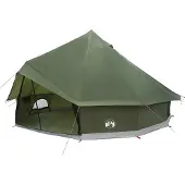 vidaXL Tipi Zelt 10 Personen Olivgrün Polyester und Stahl