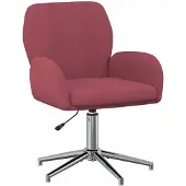 vidaXL Drehstuhl 54 x 58 x 90 cm Weinrot Stoff