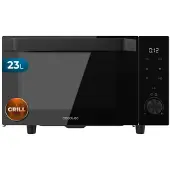 Cecotec Mikrowelle ohne Drehteller mit Grill ProClean 6140 Flatbed Door, 23 l, 800 W + 1000 W Grill