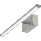 FABAS LUCE Nala LED-Wandleuchte, 10 W, 1200 lm, 3000 K, Schutzart IP44, Gehäuse aus Metall und Methacrylat, Farbe Chrom, modernes und elegantes Design