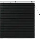 vidaXL Venezianische Jalousie Schwarz 155 x 160 cm 35 mm