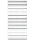 vidaXL Venezianische Jalousie Weiß 95 x 160 cm 35 mm