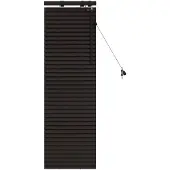 vidaXL Venezianische Jalousie Dunkelbraun 45 x 130 cm 35 mm