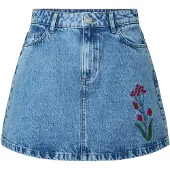 Pieces Pcpalma Mw A-linien Jeans Minirock | Blau | XL