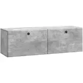 vidaXL Wandmontierter TV-Schrank 98 x 31 x 30 cm Betongrau