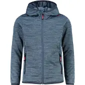 CMP Kinder Outdoor Sweat Jacke aus Knit Tech mit Kapuze grau 164