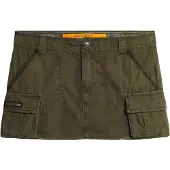 Superdry für Damen. W7210305A Rock Utility Fallschirm grün (XL), Lässig, Baumwolle