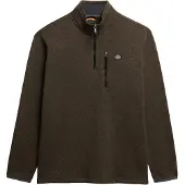 Superdry für Herren. M2014257A Storm Fleece Half Zip Pullover braun (M), Lässig, Polyester, Langarm