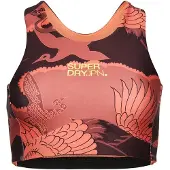 Superdry für Damen. WS311591A Core Active BH orange, lila (38), Sportlich, Flieder, Multisport, Recyceltes Polyester, Nachhaltig