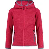 CMP Kinder Outdoor Sweat Jacke aus Knit Tech mit Kapuze pink 128