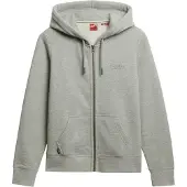 Superdry für Damen. W2012665A Essential Logo Kapuzenpullover grau (XL), Lässig, Baumwolle