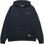 Superdry für Damen. W2012691A Luxe Casual Relaxed Kapuzenpullover marineblau (S), Lässig, Baumwolle