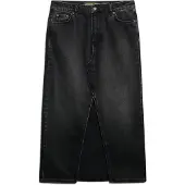 Superdry für Damen. W7210339A Maxirock schwarz (30), Lässig, Baumwolle, Denim