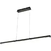 FABAS LUCE Ling LED-Pendelleuchte 40 W 4800 lm 3000 K, Gehäuse aus schwarzem Metall und Methacrylat, Schutzklasse II, dimmbar - Serie Ling