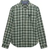Superdry für Herren. M4011047A Grünes Holzfällerhemd (XL), Lässig, Baumwolle, Langarm