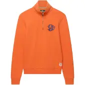 Superdry für Herren. M2014475A Sweatshirt Neon Half Zip Track orange (L), Lässig, Baumwolle