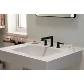 Hansgrohe Zesis S 3-Loch-Waschtisch-Armatur 74733670 mit Zugstangen-Ablaufgarnitur, mattschwarz