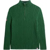 Superdry für Damen. W6110607A Grünes Rugby-Henley-Shirt (S), Lässig, Baumwolle, Langarm
