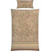 Erwin Müller Mako-Satin Bettwäsche in beige | Gr.: 200x220 cm (80x80)