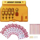 Sygonix SY-6872550 Verriegelung 412 mm Yellow Lockout Station 5 Hakenstellung