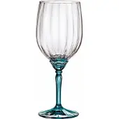 Bormioli Rocco Rocco 41634, Rotweinglas, Standard-Glas, Glas, Blau, Transparent, 540 ml