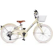 Via Veneto Unisex-Kinderfahrrad Giulietta Lady 20" 6V, Größe 27, Beige Cappuccino