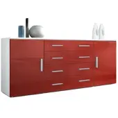 Vladon SIDEBOARD Verona Bordeaux Hochglanz