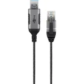 Goobay Ethernet-Kabel USB-A 3.0 auf RJ45, Slim, 5 m
