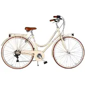 Via Veneto Bici Cityrad Condorino Damenmodell, 28 Zoll, 6-Gang, Beige Cappuccino