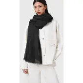 AllSaints Underground Pareo Black Größe: OS | Schals Outlet | Damen | Schwarz